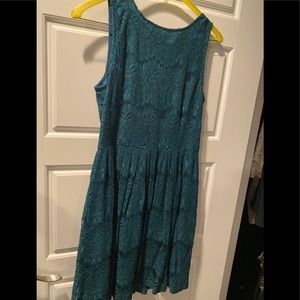 SZ SM Dark Green Lace Cocktail Dress